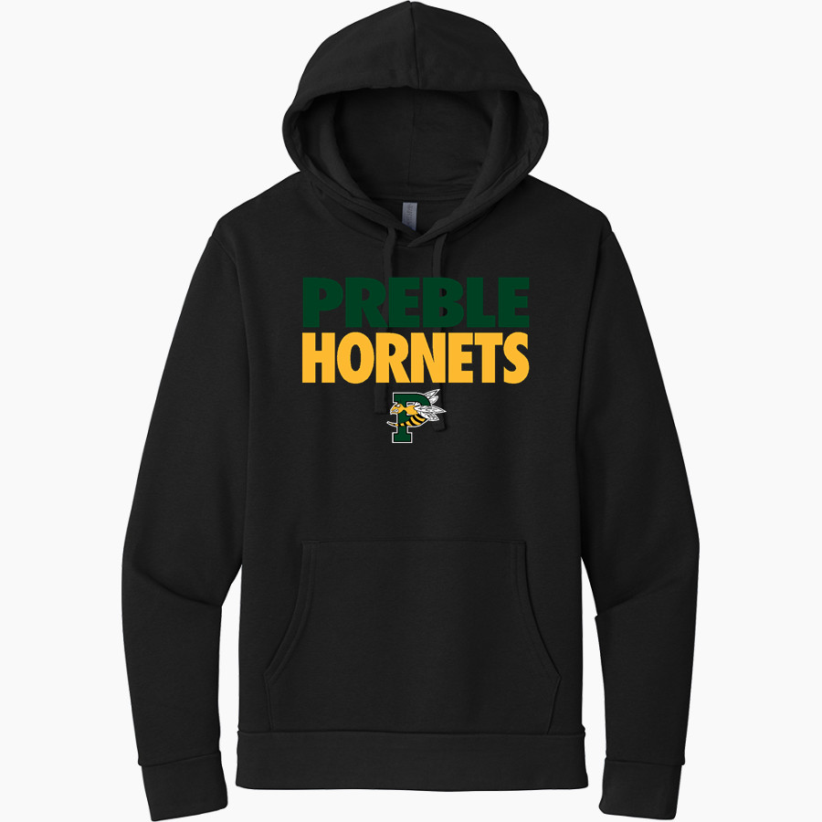 PREBLE HIGH SCHOOL HORNETS Next Level Apparel Unisex Santa Cruz Pullover Hoodie