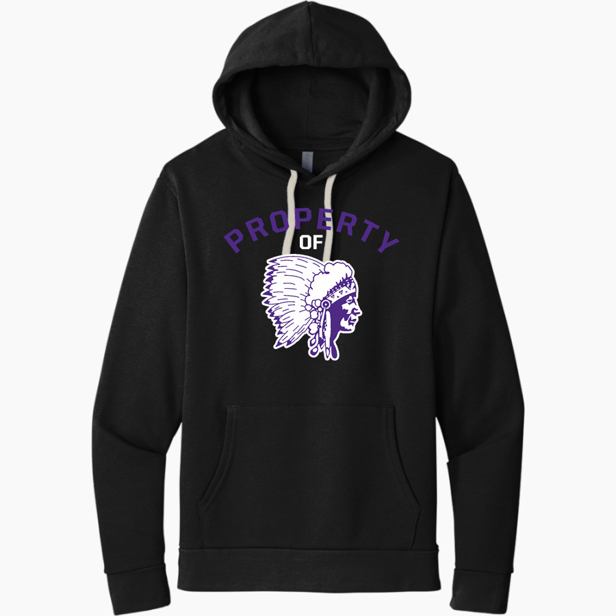 LOGAN HIGH SCHOOL CHIEFTAINS Next Level Apparel Unisex Santa Cruz Pullover Hoodie