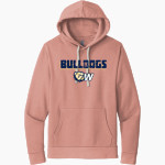 Wingate University Bulldogs <span class="pdp-name-mascot">Wingate Bulldogs</span> Next Level Apparel Unisex Santa Cruz Pullover Hoodie Front Thumbnail