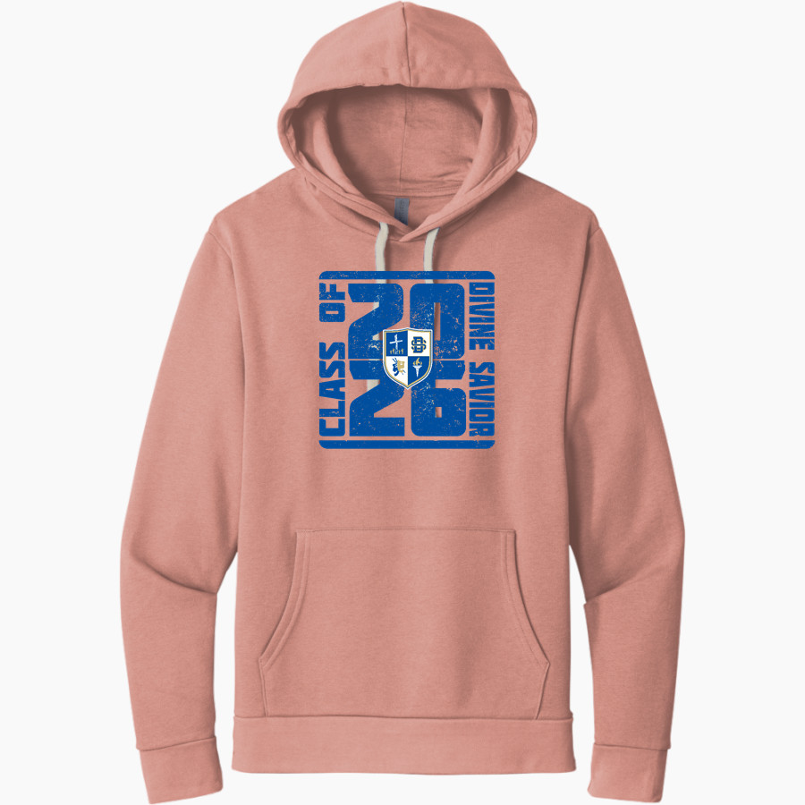 Divine Savior Academy Sharks Next Level Apparel Unisex Santa Cruz Pullover Hoodie