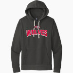 Cardinal Stritch Wolves <span class="pdp-name-mascot">Cardinal Stritch Wolves</span> Next Level Apparel Unisex Santa Cruz Pullover Hoodie Front Thumbnail
