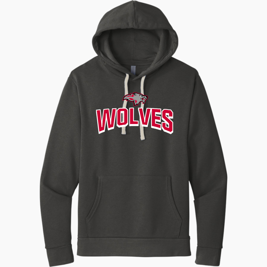 Cardinal Stritch Wolves <span class="pdp-name-mascot">Cardinal Stritch Wolves</span> Next Level Apparel Unisex Santa Cruz Pullover Hoodie