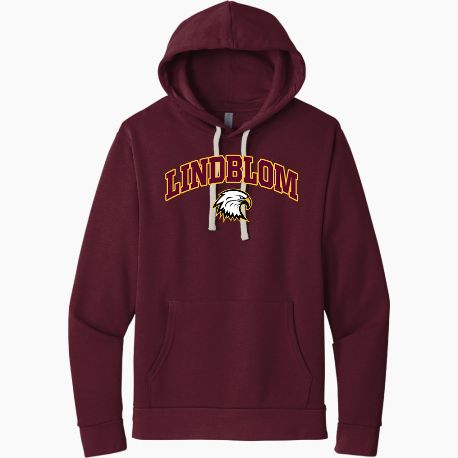 LINDBLOM MATH AND SCIENCE ACADEMY EAGLES Next Level Apparel Unisex Santa Cruz Pullover Hoodie
