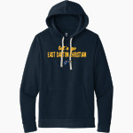 East Dayton Christian Eagles <span class="pdp-name-mascot">East Dayton Christian Eagles</span> Next Level Apparel Unisex Santa Cruz Pullover Hoodie Front Thumbnail