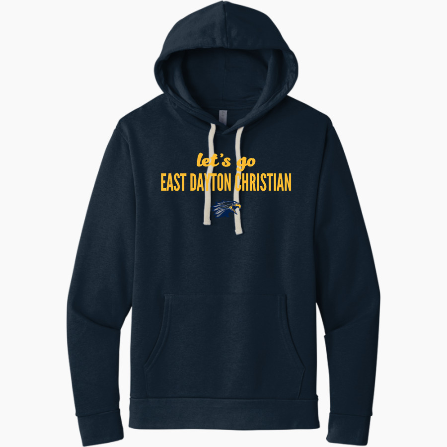East Dayton Christian Eagles <span class="pdp-name-mascot">East Dayton Christian Eagles</span> Next Level Apparel Unisex Santa Cruz Pullover Hoodie