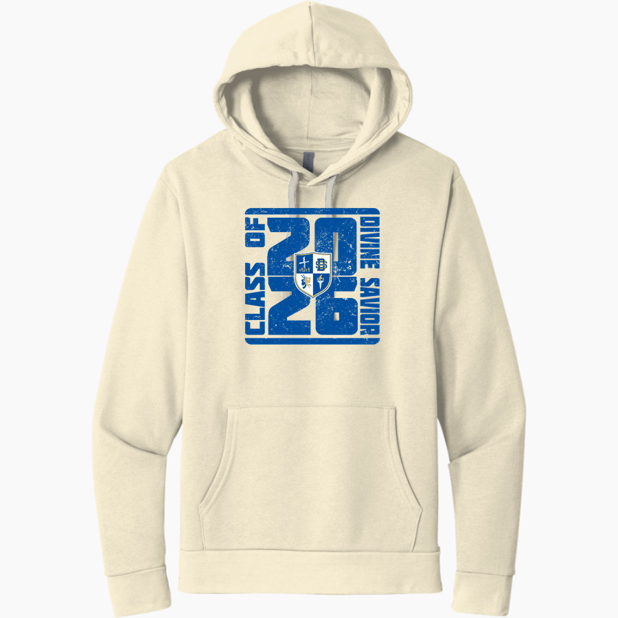 Divine Savior Academy Sharks Next Level Apparel Unisex Santa Cruz Pullover Hoodie