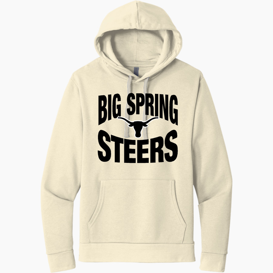 BIG SPRING HIGH SCHOOL STEERS <span class="pdp-name-mascot">BIG SPRING STEERS</span> Next Level Apparel Unisex Santa Cruz Pullover Hoodie