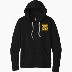 EAST FAIRMONT HIGH SCHOOL BEES <span class="pdp-name-mascot">EAST FAIRMONT BEES</span> Next Level Apparel Unisex Santa Cruz Zip Hoodie Front Thumbnail