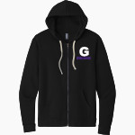 Garfield Bulldogs Next Level Apparel Unisex Santa Cruz Zip Hoodie Front Thumbnail