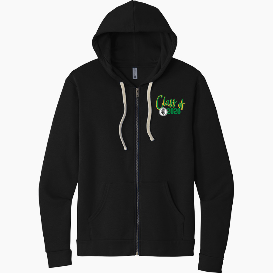 SAINT EDWARD HIGH SCHOOL GREEN WAVE <span class="pdp-name-mascot">SAINT EDWARD GREEN WAVE</span> Next Level Apparel Unisex Santa Cruz Zip Hoodie