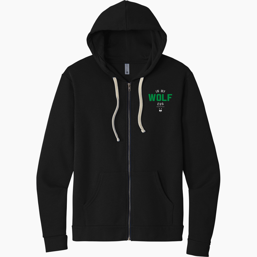P S 197 Math Science Technology Preparatory Wolves Next Level Apparel Unisex Santa Cruz Zip Hoodie