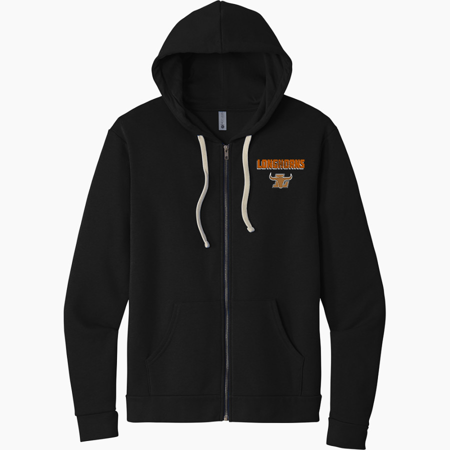 Sycamore Longhorns <span class="pdp-name-mascot">Sycamore Elementary School Longhorns</span> Next Level Apparel Unisex Santa Cruz Zip Hoodie