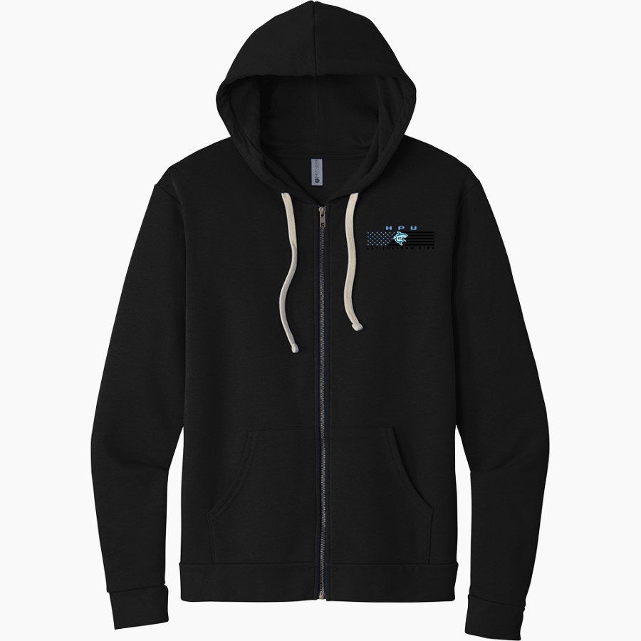 Hawaii Pacific University Online Store <span class="pdp-name-mascot">Hawaii Pacific University Sharks</span> Next Level Apparel Unisex Santa Cruz Zip Hoodie
