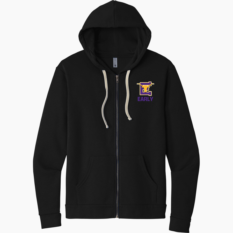 EARLY HIGH SCHOOL LONGHORNS Next Level Apparel Unisex Santa Cruz Zip Hoodie
