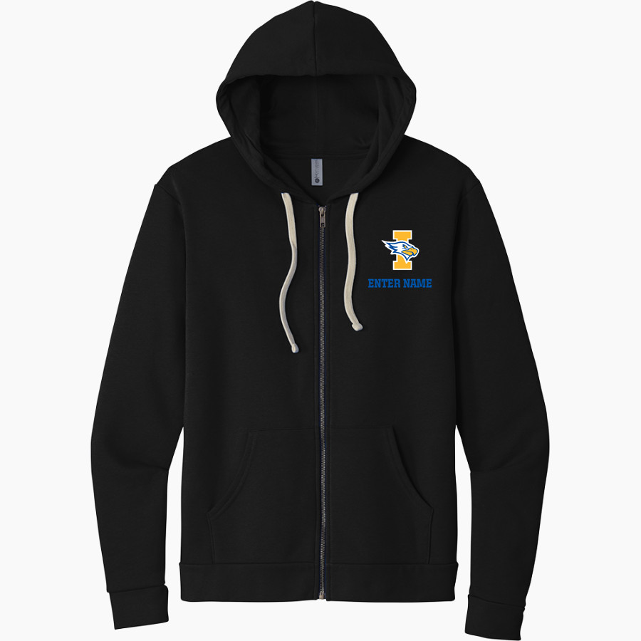 Irondequoit Eagles Next Level Apparel Unisex Santa Cruz Zip Hoodie