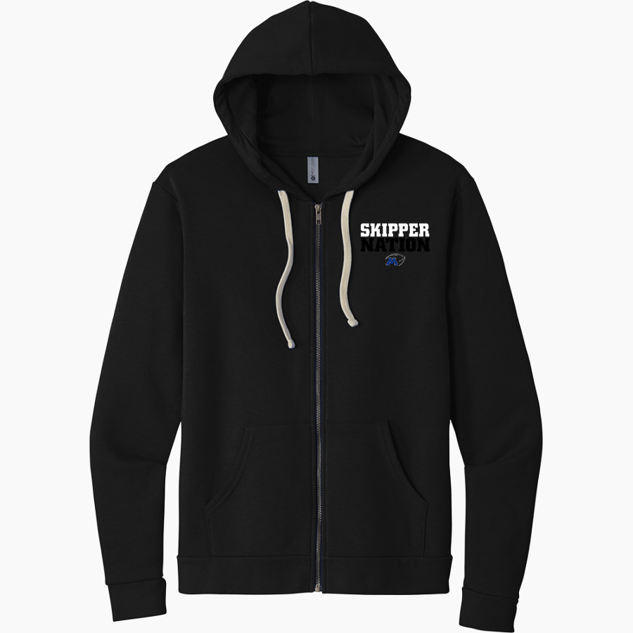 Minnetonka Skippers Next Level Apparel Unisex Santa Cruz Zip Hoodie