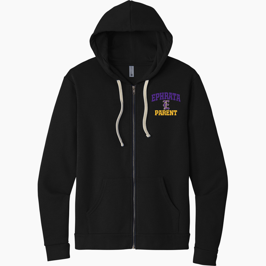 Ephrata Area School District MOUNTAINEERS <span class="pdp-name-mascot">EPHRATA MOUNTAINEERS</span> Next Level Apparel Unisex Santa Cruz Zip Hoodie