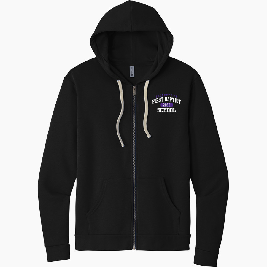 First Baptist Hurricanes <span class="pdp-name-mascot">First Baptist Hurricanes</span> Next Level Apparel Unisex Santa Cruz Zip Hoodie