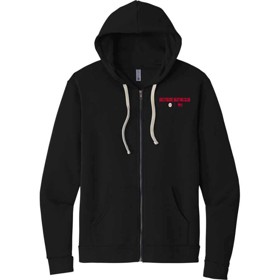 Oklahoma City Figure Skating Club Oklahoma City Figure <span class="pdp-name-mascot">Oklahoma City Figure Skating Club</span> Next Level Apparel Unisex Santa Cruz Zip Hoodie