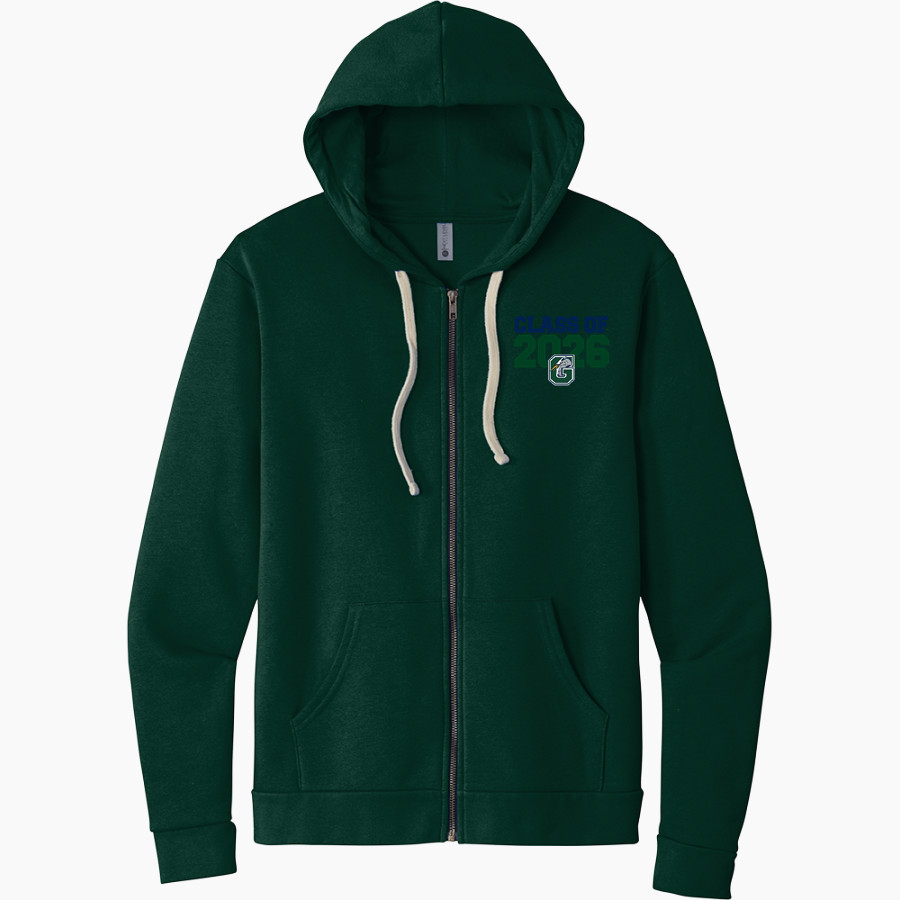 Gunston Herons <span class="pdp-name-mascot">Gunston Herons</span> Next Level Apparel Unisex Santa Cruz Zip Hoodie