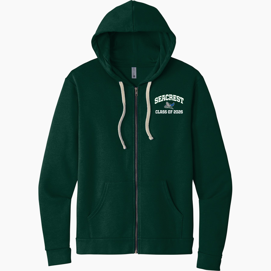 Seacrest Stingrays <span class="pdp-name-mascot">Seacrest Stingrays</span> Next Level Apparel Unisex Santa Cruz Zip Hoodie