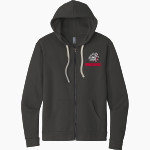 Boiling Springs Middle School bulldogs offical sideline store Next Level Apparel Unisex Santa Cruz Zip Hoodie Front Thumbnail