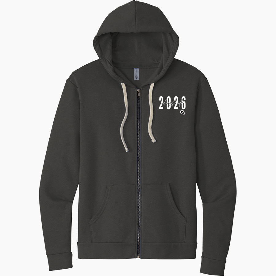 Legacy Rams Next Level Apparel Unisex Santa Cruz Zip Hoodie