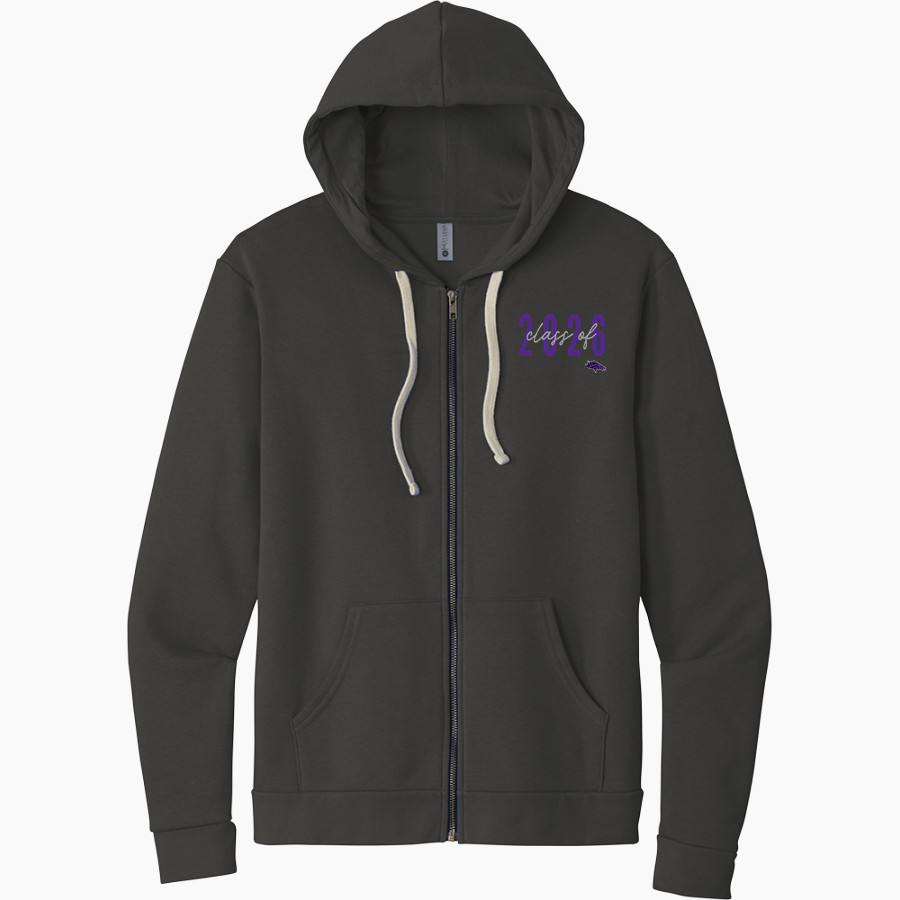 Waubay-Summit Mustangs Next Level Apparel Unisex Santa Cruz Zip Hoodie