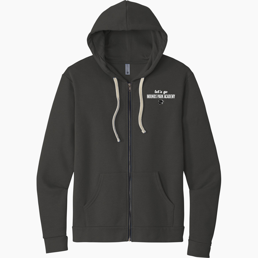 Mounds Park Academy Panthers Next Level Apparel Unisex Santa Cruz Zip Hoodie