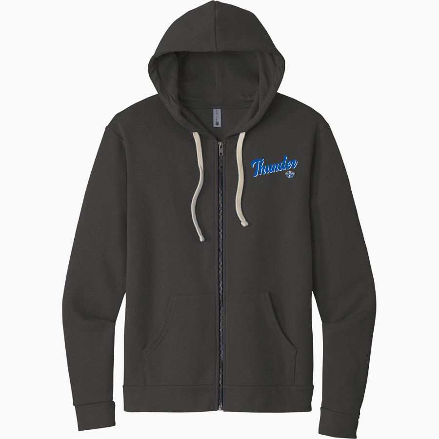 Mount St. Mary Academy believe in the boom <span class="pdp-name-mascot">Mount Saint Mary Academy Thunder</span> Next Level Apparel Unisex Santa Cruz Zip Hoodie
