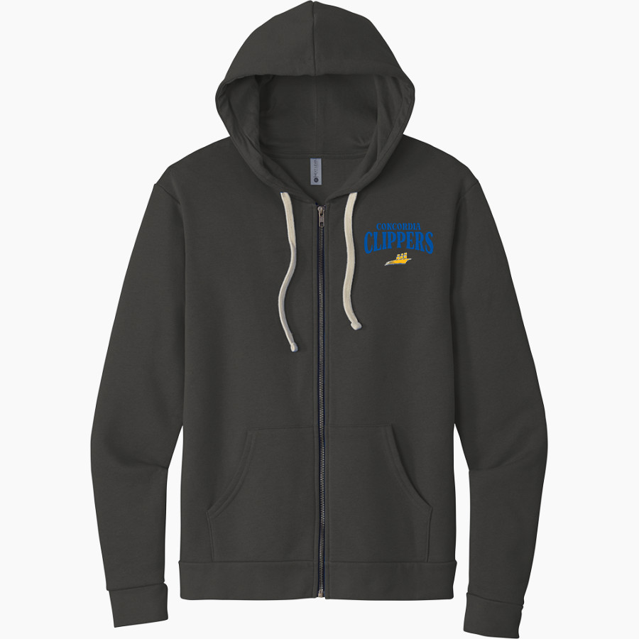 Concordia Clippers Next Level Apparel Unisex Santa Cruz Zip Hoodie