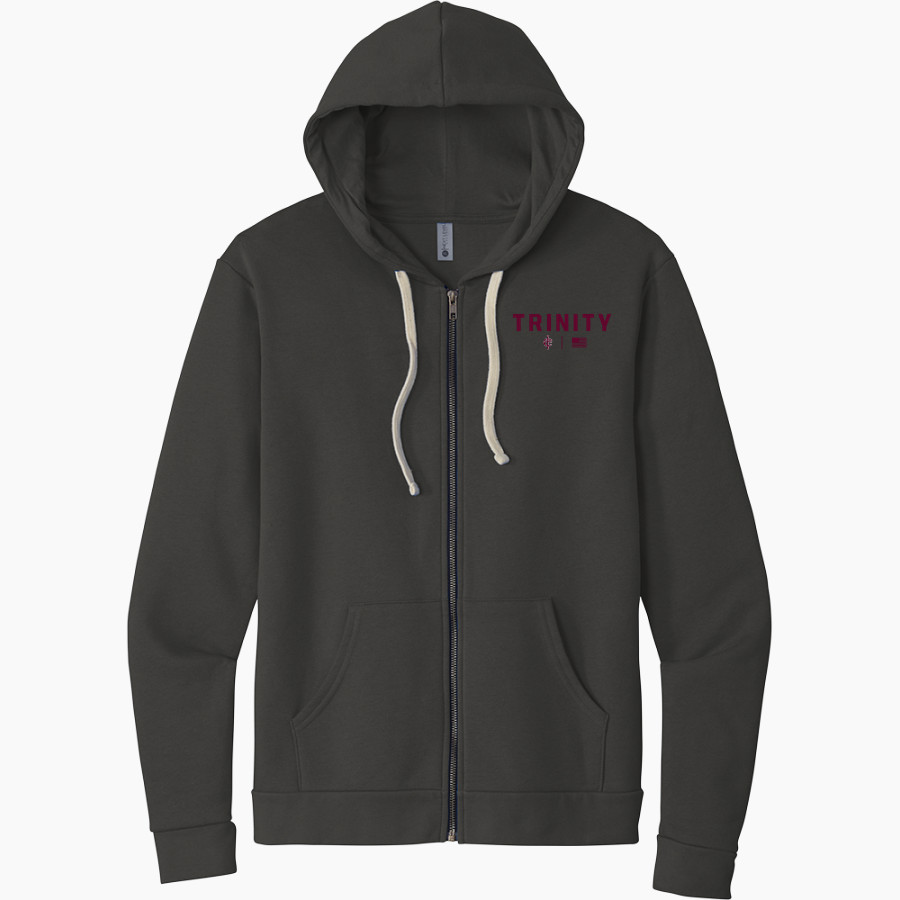 Trinity Warriors <span class="pdp-name-mascot">Trinity Christian Warriors</span> Next Level Apparel Unisex Santa Cruz Zip Hoodie