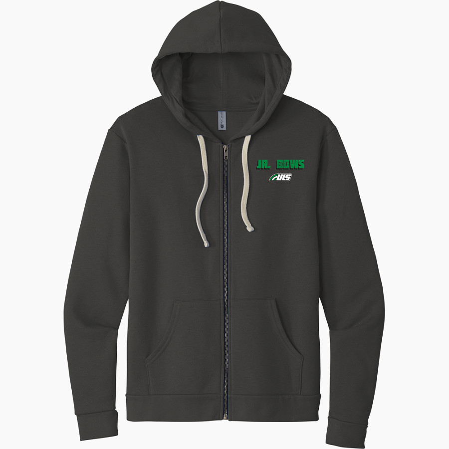 ULS Jr. Bows Next Level Apparel Unisex Santa Cruz Zip Hoodie