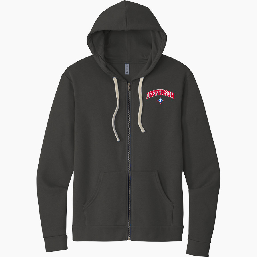 Jefferson Dragons <span class="pdp-name-mascot">Jefferson Dragons</span> Next Level Apparel Unisex Santa Cruz Zip Hoodie