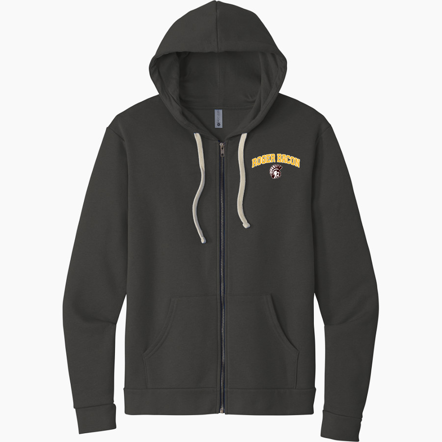 Roger Bacon Spartans <span class="pdp-name-mascot">Roger Bacon Spartans</span> Next Level Apparel Unisex Santa Cruz Zip Hoodie