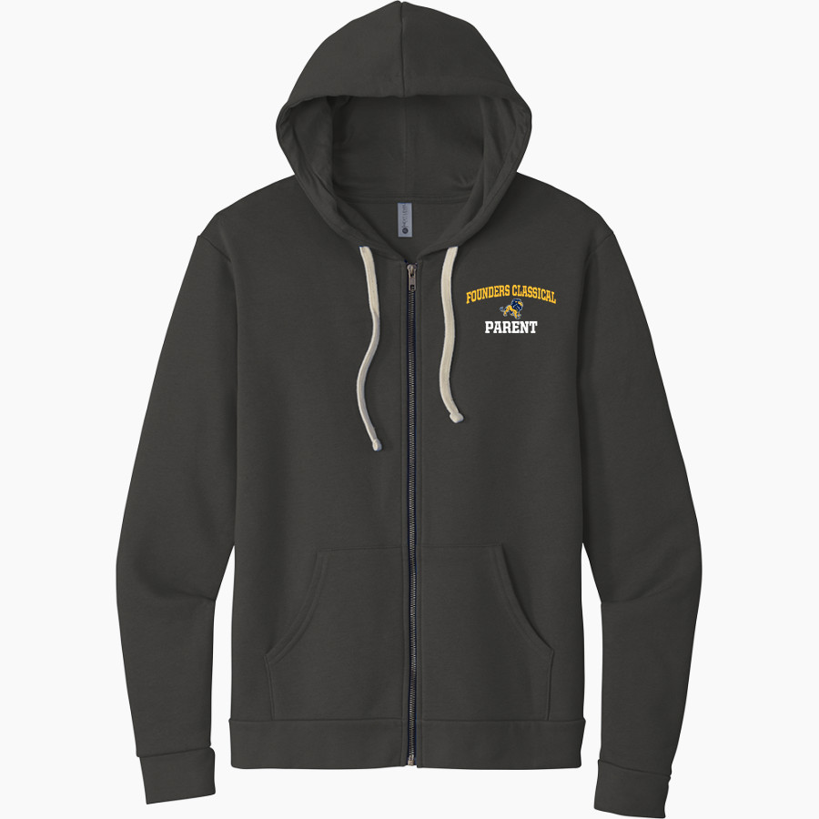 Founders Classical Lions <span class="pdp-name-mascot">Founders Classical Lions</span> Next Level Apparel Unisex Santa Cruz Zip Hoodie