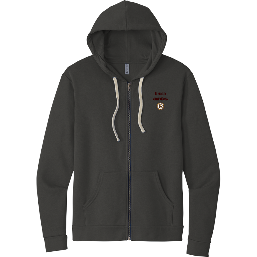 Brush Arcs <span class="pdp-name-mascot">Charles F Brush High School Arcs</span> Next Level Apparel Unisex Santa Cruz Zip Hoodie