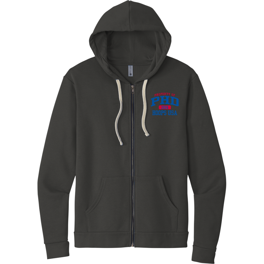 PHD Hoops USA PHD Hoops USA <span class="pdp-name-mascot">PHD Hoops USA</span> Next Level Apparel Unisex Santa Cruz Zip Hoodie