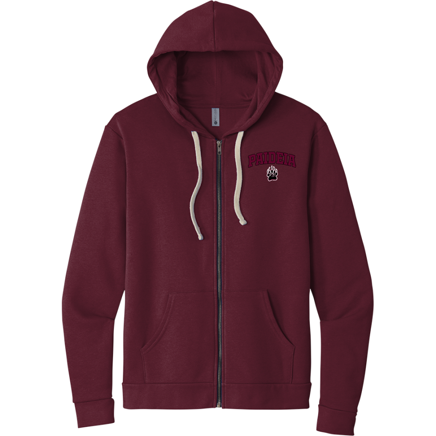 Paideia High Bears <span class="pdp-name-mascot">Paideia High School Bears</span> Next Level Apparel Unisex Santa Cruz Zip Hoodie