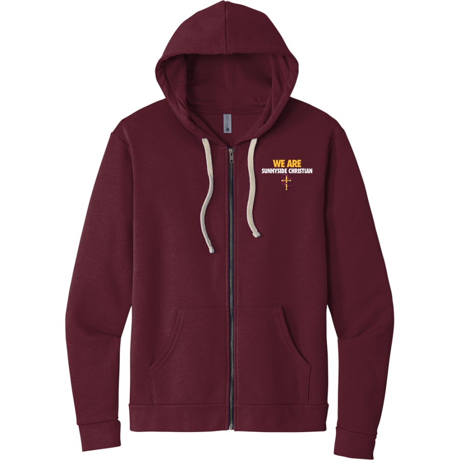 Sunnyside Christian Knights <span class="pdp-name-mascot">Sunnyside Christian Knights</span> Next Level Apparel Unisex Santa Cruz Zip Hoodie