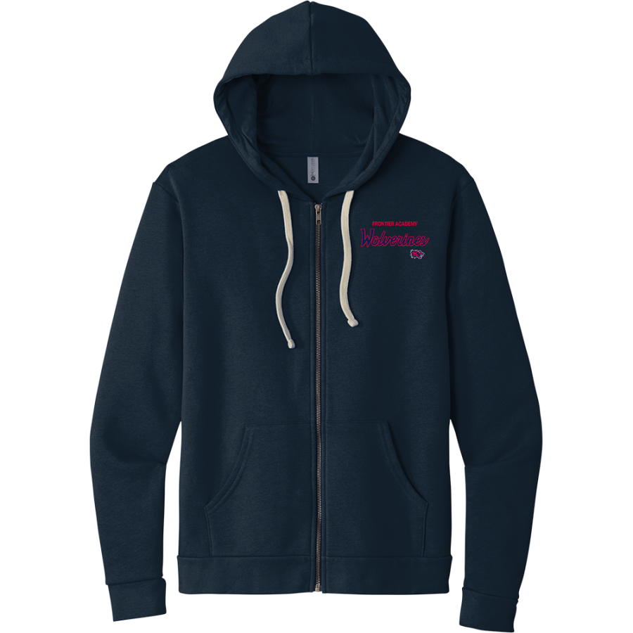 Frontier Academy Wolverines <span class="pdp-name-mascot">Frontier Academy Wolverines</span> Next Level Apparel Unisex Santa Cruz Zip Hoodie