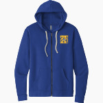 Drummond Bulldogs Next Level Apparel Unisex Santa Cruz Zip Hoodie Front Thumbnail