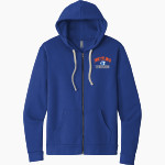 Whiteland Warriors Next Level Apparel Unisex Santa Cruz Zip Hoodie Front Thumbnail