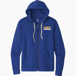 ISANTI HIGH SCHOOL WARRIORS Next Level Apparel Unisex Santa Cruz Zip Hoodie Front Thumbnail