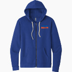 WALTHILL HIGH SCHOOL BLUJAYS <span class="pdp-name-mascot">WALTHILL PUBLIC BLUEJAYS</span> Next Level Apparel Unisex Santa Cruz Zip Hoodie Front Thumbnail