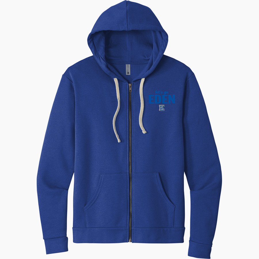 EDEN HIGH SCHOOL BULLDOGS <span class="pdp-name-mascot">EDEN BULLDOGS /LADY</span> Next Level Apparel Unisex Santa Cruz Zip Hoodie