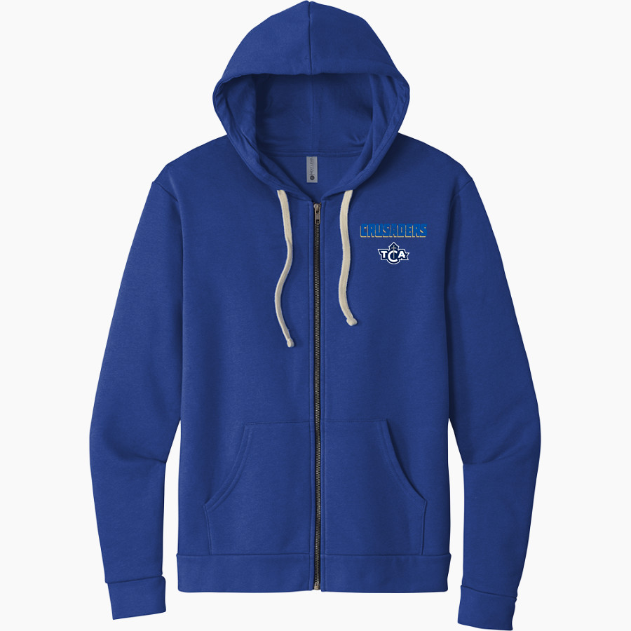 TCA Crusaders <span class="pdp-name-mascot">TCA Crusaders</span> Next Level Apparel Unisex Santa Cruz Zip Hoodie