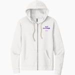 BEMENT MIDDLE SCHOOL BULLDOGS Next Level Apparel Unisex Santa Cruz Zip Hoodie Front Thumbnail