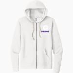 Garfield Bulldogs Next Level Apparel Unisex Santa Cruz Zip Hoodie Front Thumbnail