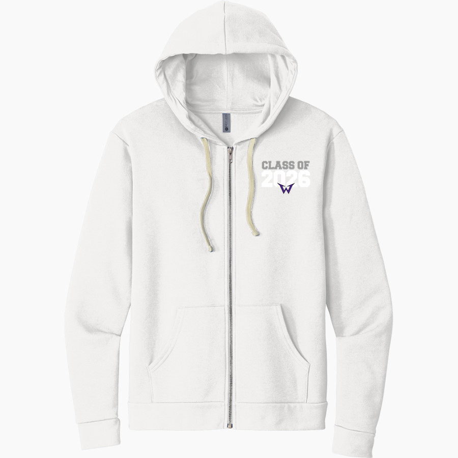 Warrenton Warriors Next Level Apparel Unisex Santa Cruz Zip Hoodie